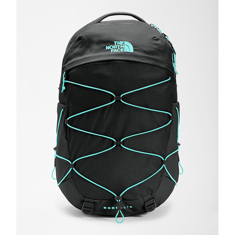 The North Face Backpacks Womens Australia - The North Face Borealis Black / Mint Blue (OQJ-248793)